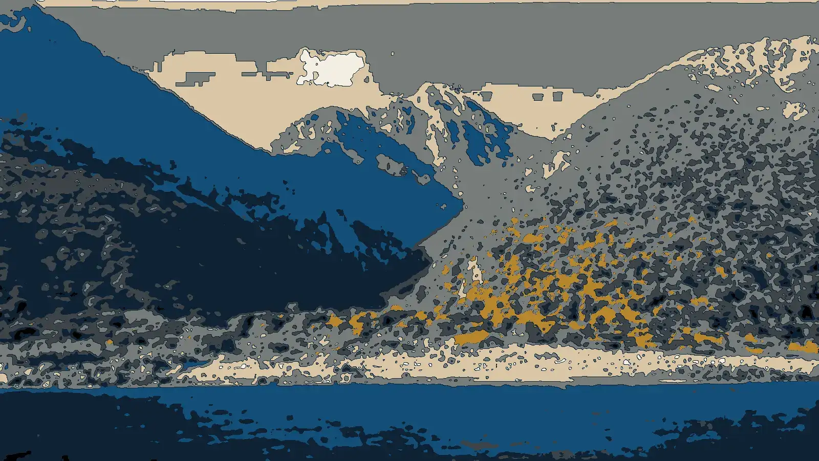 Illustration: the peaks of Mount Fengari above Samothraki's south coast